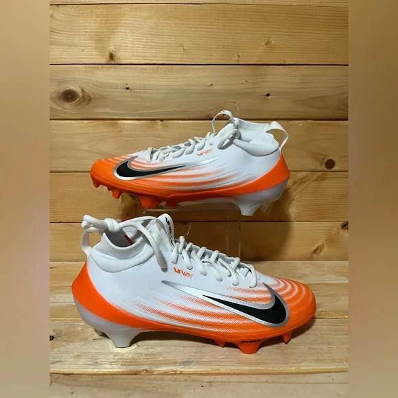 New Nike Air Zoom Vapor Pro 1 Orange White Football Cleats HM8850-103 Mens 8 - Picture 1 of 7
